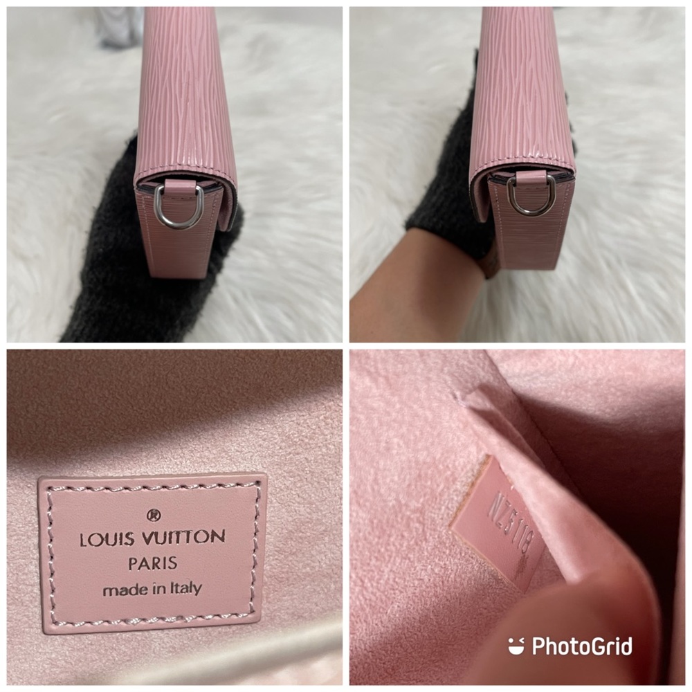 🔥SOLD 🔥Felicie Pochette Epi in Rose Ballerine - Picture 7 of 14